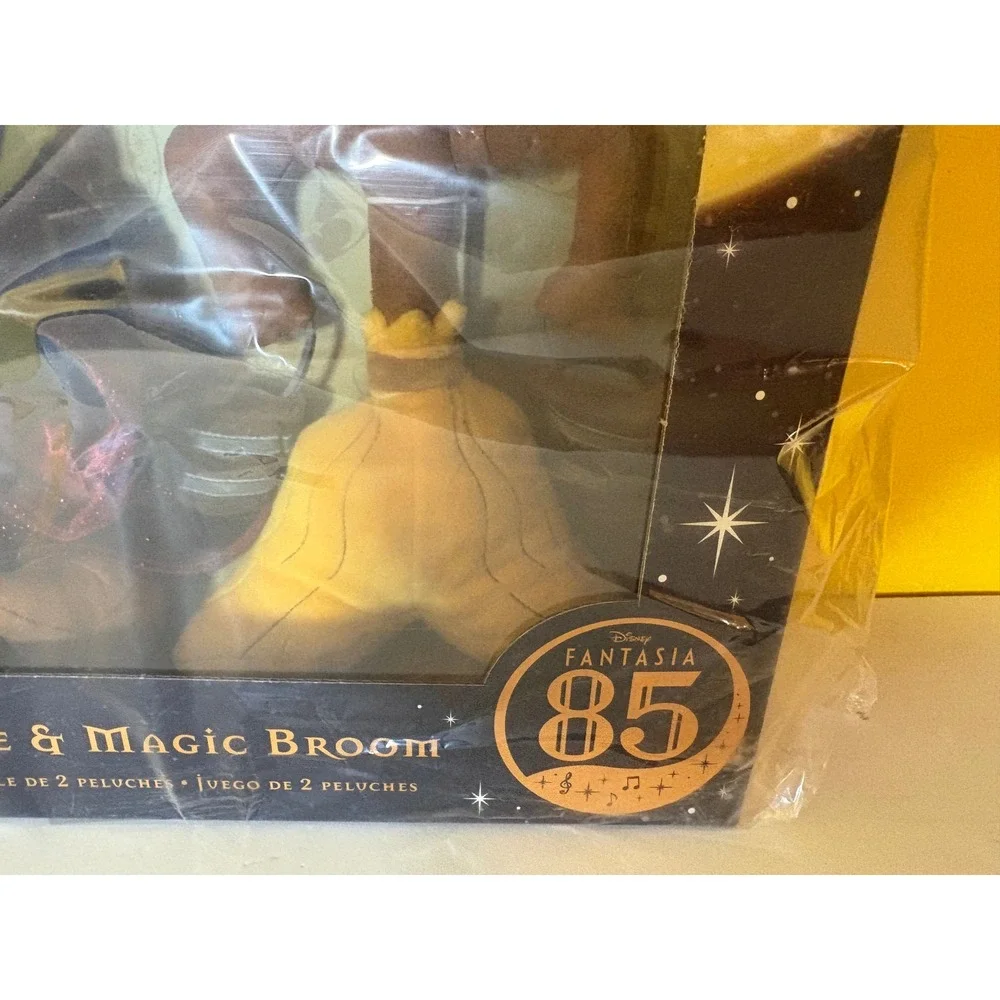 Disney Fantasia Mickey Mouse/Magic Broom 85th Anniversary Plush Toy NIB